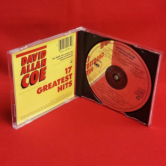 David Allan Coe 17 Greatest Hits CD Signed 1985 - Picture 5 of 8